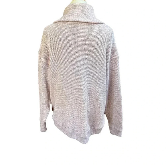 Sweaty Betty Pink Restful Boucle Quarter Zip Sweatshirt Size S - Picture 3 of 6